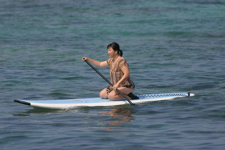 BOARD - kneel paddling technique 